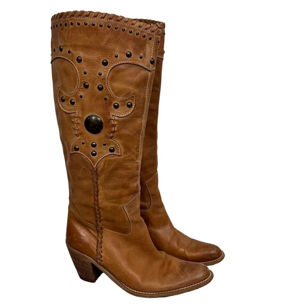 Autre Marque Heyraud Western Style Tall Boots Size 40